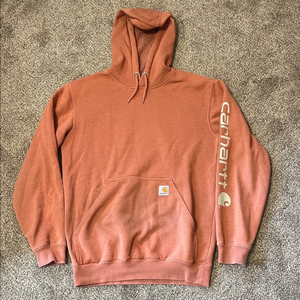 Carhartt Men's Brick Red Hoodie